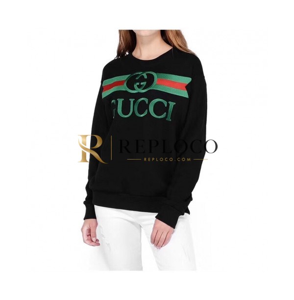 ✨[구찌]Gucci 2020 Mm/Wm Logo Crew-neck Cotton Tshirts - 구찌 2020 남/녀 로고 코튼 크루넥 코튼 긴팔티 Guc03004x.Size(m - 2xl).블랙