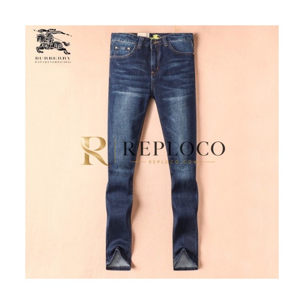 ✨Burberry 2019 Mens Logo Slim Fit Denim Pants - 버버리 남성 로고 슬림핏 데님 팬츠 Bur0738x.Size(29 - 40).블루