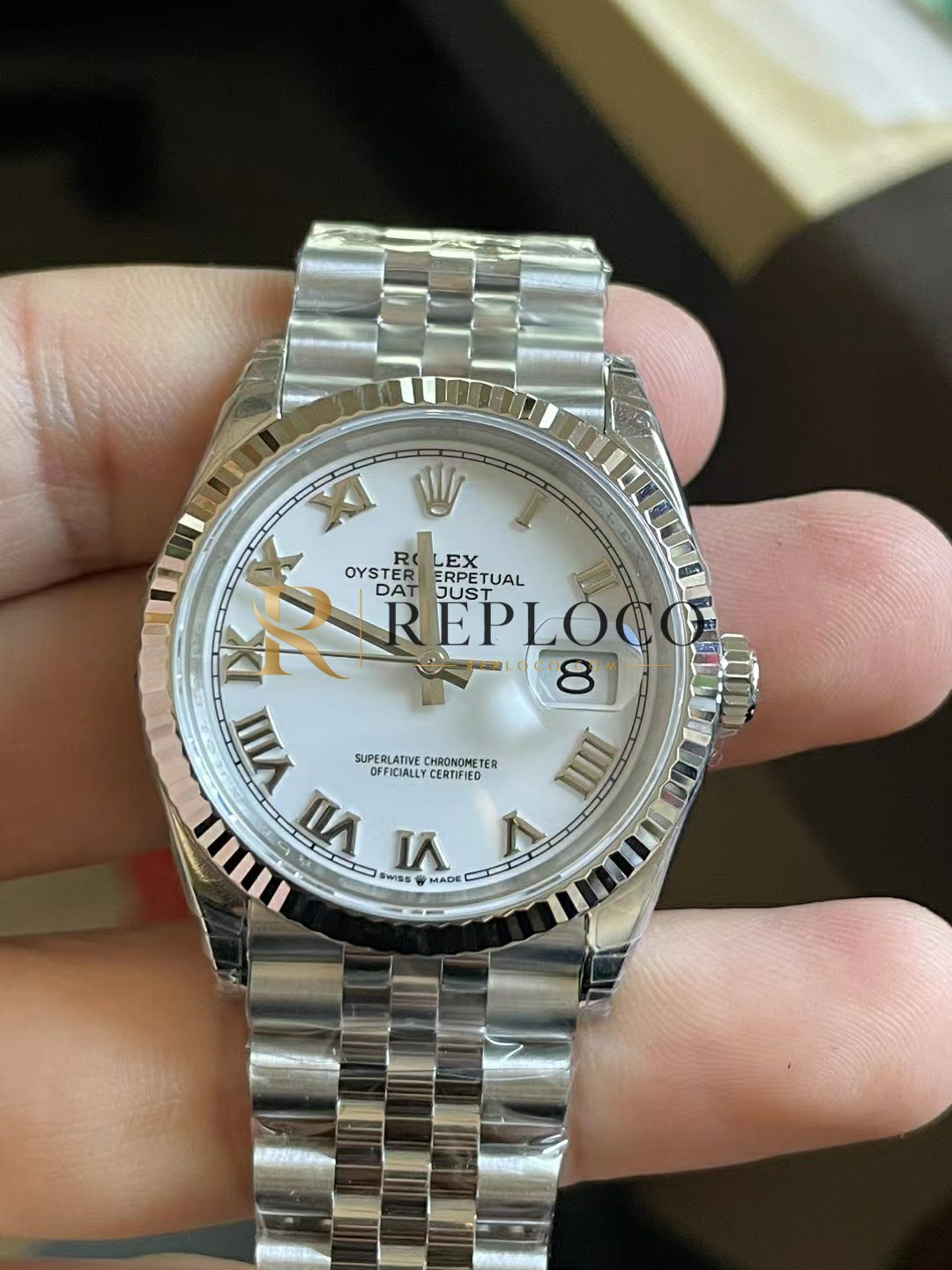 VS 공장 롤렉스 데이트저스트 36mm 126234 화이트 로만 다이얼 1:1 슈퍼 클론 DD3235 무브먼트
