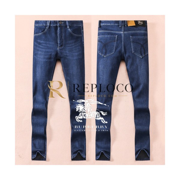 ✨Burberry 2019 Mens Business Classic Denim Pants - 버버리 2019 남성 비지니스 클래식 데님 기모 팬츠 Bur01772x.Size(29 - 40).블루