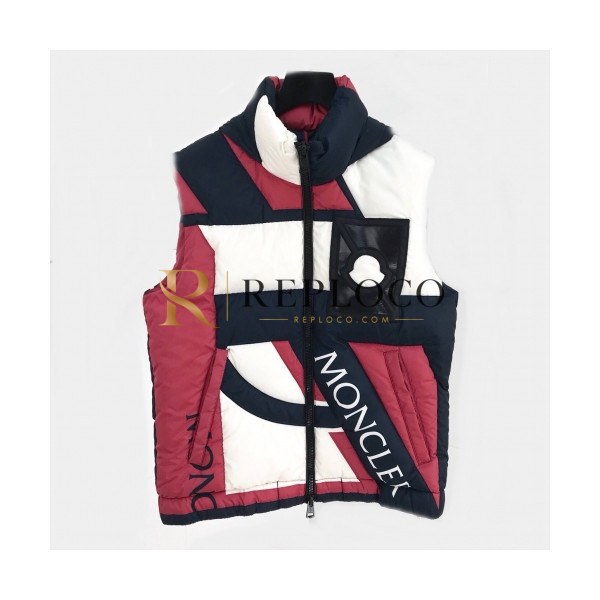 ✨[몽클레어]Moncler 2020 Mens Patch Logo Modern Duck Down Padding Vest - 몽클레어 2020 남성 패치 로고 모던 덕다운 패딩 조끼 Moc01433x.Size(s - xl).레드