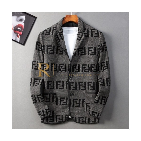 ✨[매장판]Fendi 2020 Mens Casual Logo Suit Jackets - 펜디 2020 남성 캐쥬얼 로고 슈트 자켓 Fen0528x.Size(m - 4xl).블랙