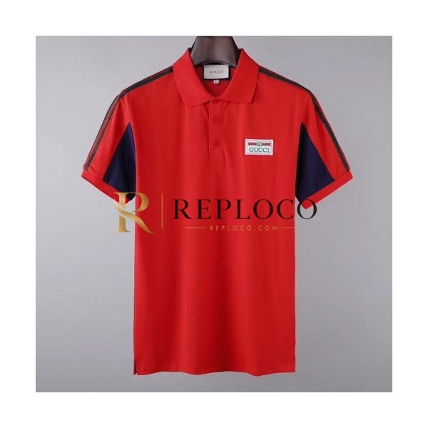 ✨[매장판]Gucci 2020 Mens Logo Short Sleeved Polo Tshirts - 구찌 2020 남성 로고 폴로 반팔티 Guc02922x.Size(m - 2xl).레드
