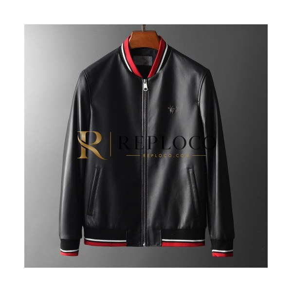 ✨Dior 2019 Mens Logo Modern Leather Jacket - 디올 2019 남성 모던 레더자켓 Dio0372x.Size(m - 3xl).블랙