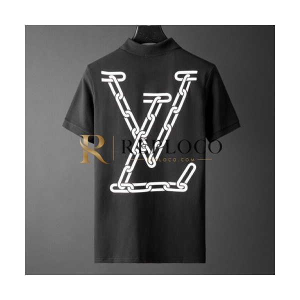 ✨[루이비통]Louis vuitton 2020 Mens Logo Cotton Short Sleeved Polo Tshirts - 루이비통 2020 남성 로고 코튼 폴로 반팔티 Lou01948x.Size(m - 2xl).블랙