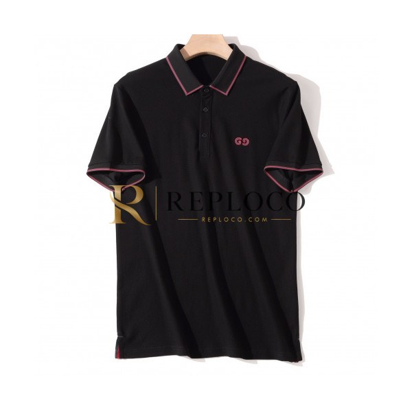 ✨[매장판]Gucci 2020 Mens Logo Cotton Short Sleeved Polo Tshirts - 구찌 2020 남성 로고 코튼 폴로 반팔티 Guc02729x.Size(m - 3xl).블랙