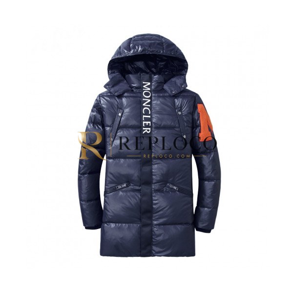 ✨Moncler 2019 Mens Patch Logo Modern Long Down Padding - 몽클레어 2019 남성 패치 로고 모던 롱다운 무광패딩 Moc0811x.Size(m - 2xl).네이비