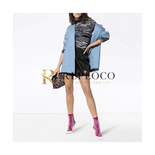 ✨Prada Womens Patch Logo Half Pants - 프라다 여성 패치 로고 반바지 - pra569x