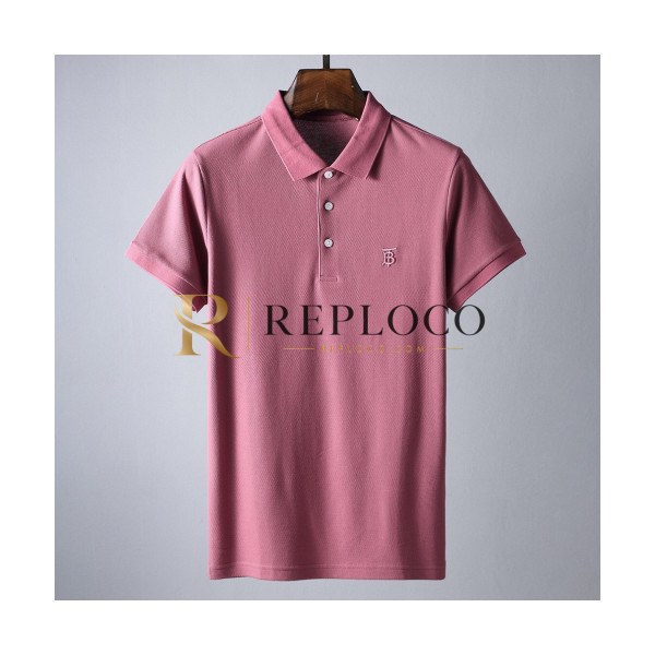✨Burberry 2019 Mens Classic Logo Polo Cotton Short Sleeved Tshirt - 버버리 남성 클래식 로고 폴로 코튼 반팔티 Bur0752x.Size(m - 3xl).3컬러(블랙/소라/핑크)