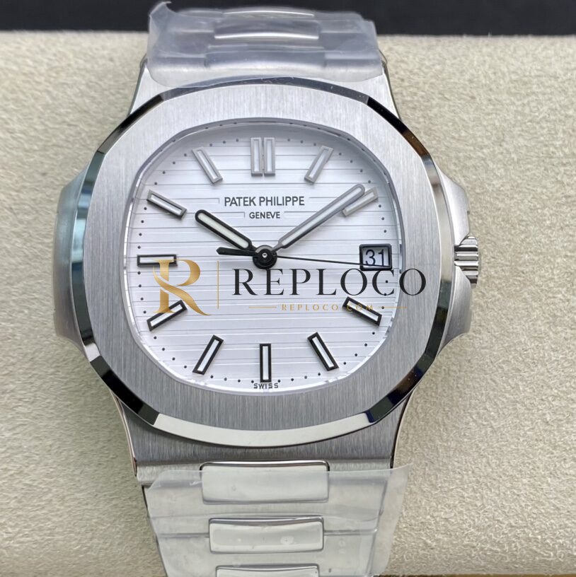 3K 공장 파텍 필립 나틸루스 5711 화이트 다이얼 316L 스틸 브레이슬릿 324SC 무브먼트 40mm