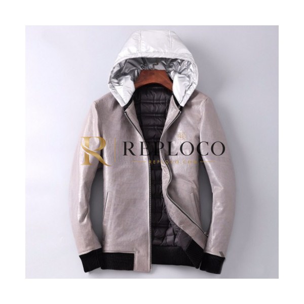 ✨Loewe 2019 Mens Logo Casual Duck Down Leather Jacket - 로에베 2019 남성 로고 캐쥬얼 덕다운 가죽 자켓 Loe0102x.Size(m - 3xl).베이지