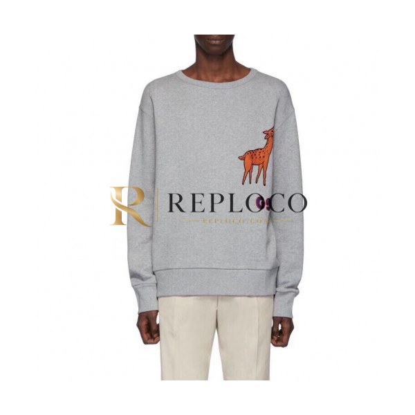 ✨[구찌]Gucci 2019 Mm/Wm Logo Cotton Crew-neck Tshirts - 구찌 2019 남자 로고 코튼 크루넥 긴팔티 Guc01906x.Size(xs - l).그레이