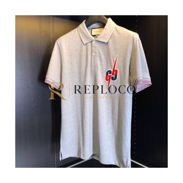 ✨[매장판]Gucci 2020 Mens Logo Cotton Short Sleeved Polo Tshirts - 구찌 2020 남성 로고 코튼 폴로 반팔티 Guc02816x.Size(m - 2xl).그레이
