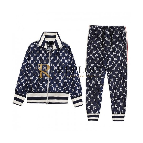 ✨[구찌]Gucci Mens Logo Casual Training Clothes - 구찌 남성 로고 캐쥬얼 트레이닝복 Guc03145x.Size(xs - l).네이비