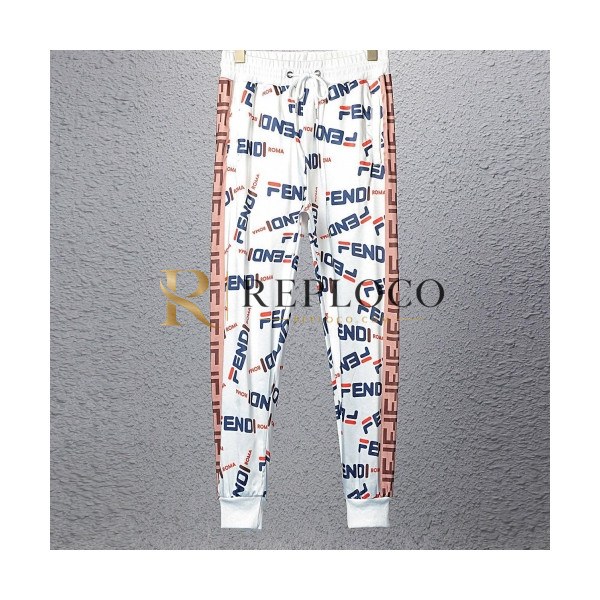 ✨[펜디]Fendi 2020 Mens Casual Initial Logo Casual Training Pants - 펜디 2020 남성 캐쥬얼 이니셜 로고 캐쥬얼 트레이닝 팬츠 Fen0598x.Size(m - 3xl).화이트