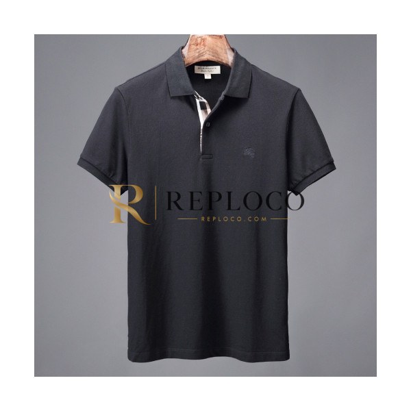 ✨[버버리]Burberry 2020 Mens Logo Cotton Polo Short Sleeved Tshirts - 버버리 2020 남성 로고 코튼 폴로 반팔티 Bur02319x.Size(s - 2xl).블랙