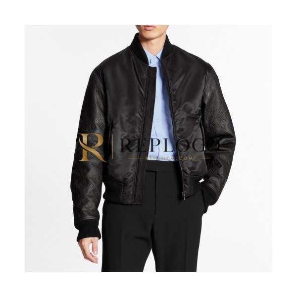 ✨[루이비통]Louis vuitton 2020 Mens Logo Leather Jackets - 루이비통 2020 남성 로고 가죽 자켓 Lou02248x.Size(m - 3xl).블랙