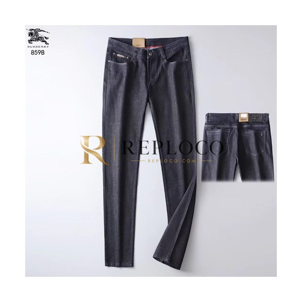 ✨Burberry 2019 Mens Logo Slim Fit Denim Pants - 버버리 남성 로고 슬림핏 데님 팬츠 BURPT0043.Size(29 - 42).컬러(블랙)