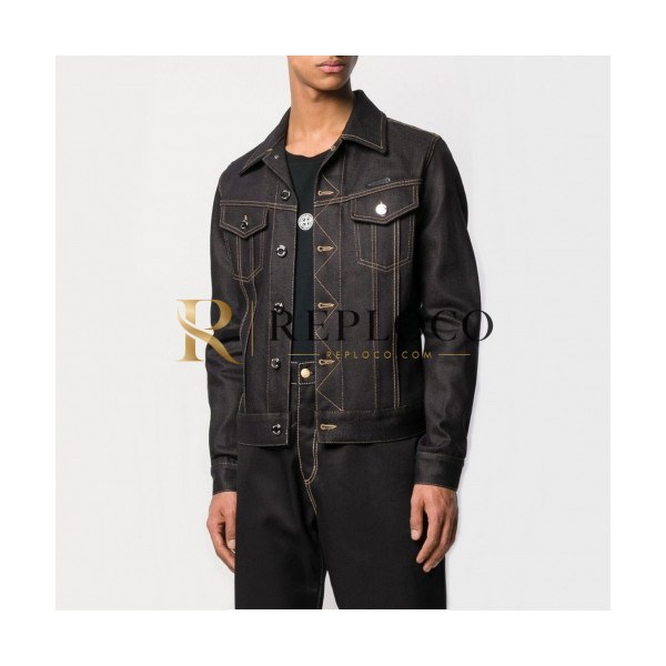 ✨[프라다]Prada 2020 Mens Logo Casual Leather Jackets - 프라다 2020 남성 로고 캐쥬얼 가죽 자켓 Pra0942x.Size(m - 3xl).브라운