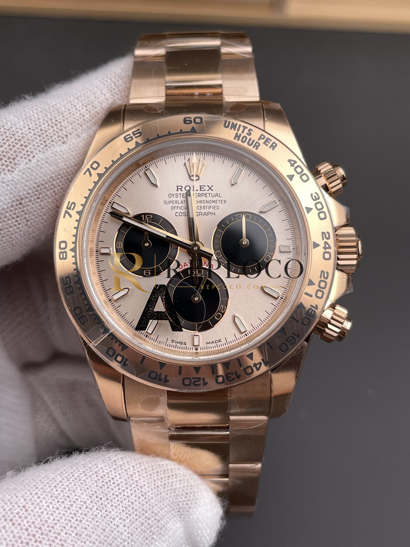VS 공장 롤렉스 코스모그래프 데이토나 40mm 126505 풀 로즈골드 판다 다이얼 1:1 슈퍼클론 DD4131 무브먼트