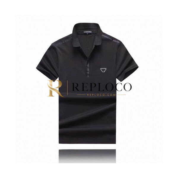 ✨[알마니]Armani 2020 Mens Logo Silket Short Sleeved Polo Tshirts - 알마니 2020 남성 로고 실켓 폴로 반팔티 Arm0654x.Size(m - 3xl).블랙