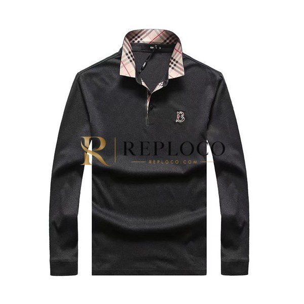 ✨Burberry 2019 Mens Cotton T-shirt - 버버리 남성 코튼 긴팔티셔츠 BURTS0033,Size(M- 3XL).블랙/네이비/그린