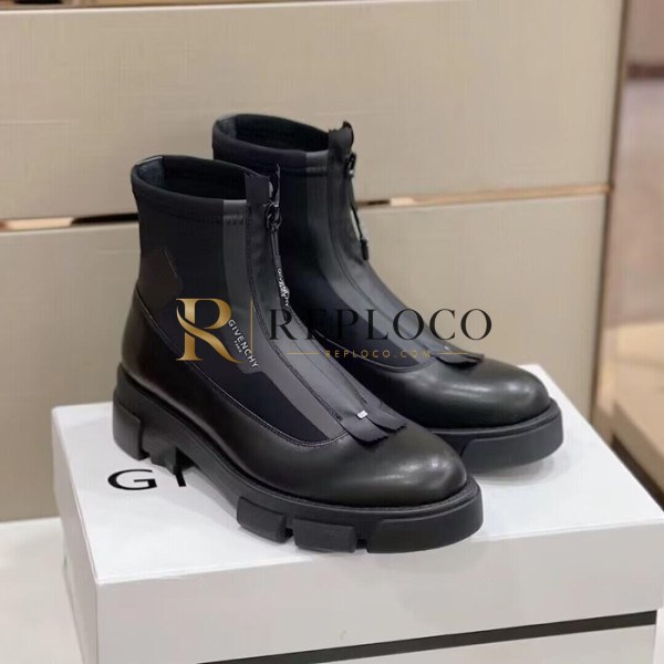 ✨Givenchy 2022 Mens Leather Boots - 지방시 2022 남성용 레더 부츠,GIVS0263,Size(240 - 275).블랙