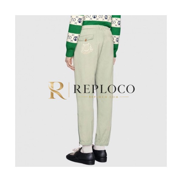 ✨[구찌]Gucci 2020 Mens Casual Initial Logo Cotton Pants - 구찌 2020 남성 캐쥬얼 이니셜 로고 코튼 팬츠 Guc02002x.Size(m - 2xl).그린