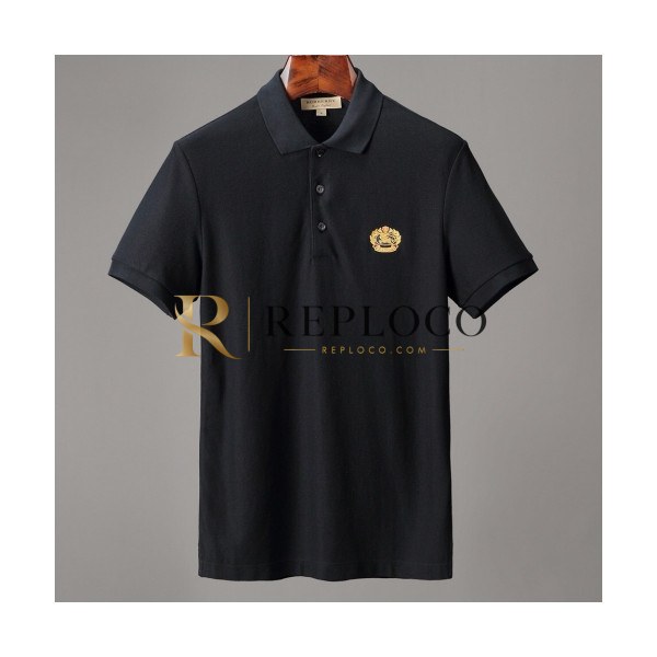 ✨[버버리]Burberry 2020 Mens Logo Cotton Polo Short Sleeved Tshirts - 버버리 2020 남성 로고 코튼 폴로 반팔티 Bur02317x.Size(s - 2xl).블랙