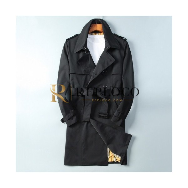 ✨[버버리]Burberry 2020 Mens Vintage Cotton Trench Coats - 버버리 2020 남성 빈티지 코튼 트렌치 코트 Bur01968x.Size(m - 2xl).블랙