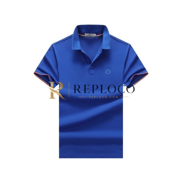 ✨[매장판]Moncler 2020 Mens Logo Cotton Short Sleeved Polo Tshirts - 몽클레어 2020 남성 로고 코튼 폴로 반팔티 Moc01531x.Size(m - 3xl).블루
