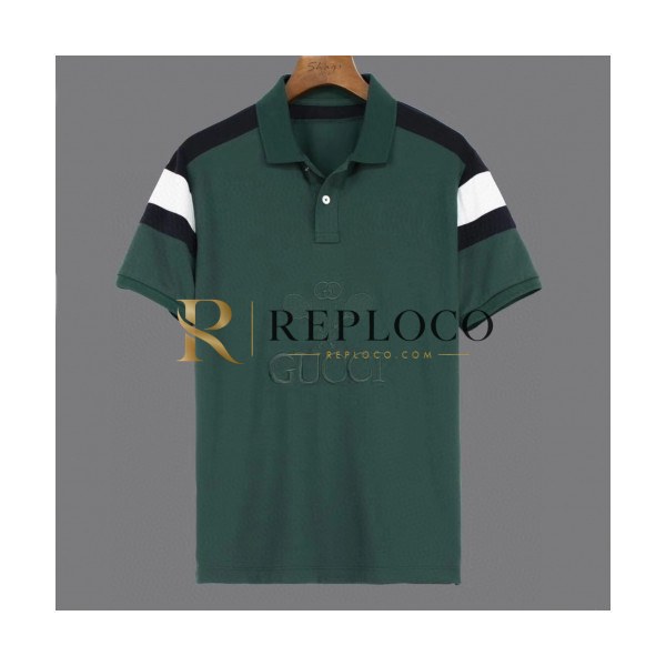 ✨[매장판]Gucci 2020 Mens Logo Cotton Polo Short Sleeved Tshirts - 구찌 2020 남성 로고 폴로 코튼 반팔티 Guc02423x.Size(m - 2xl).그린