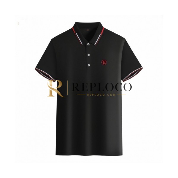 ✨[에르메스]Hermes 2020 Mens Silket Short Sleeved Polo Tshirts - 에르메스 2020 남성 실켓 폴로 반팔티 Her0496x.Size(m - 4xl).블랙