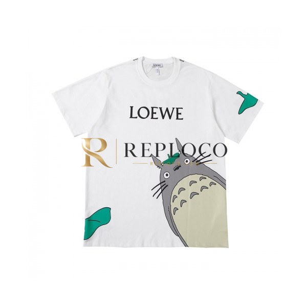 ✨Loewe Mens Smile Short Sleeved Tshirts White - 로에베 2021 남성 폴로 반팔티 Loe0465x Size(s - 2xl) 화이트