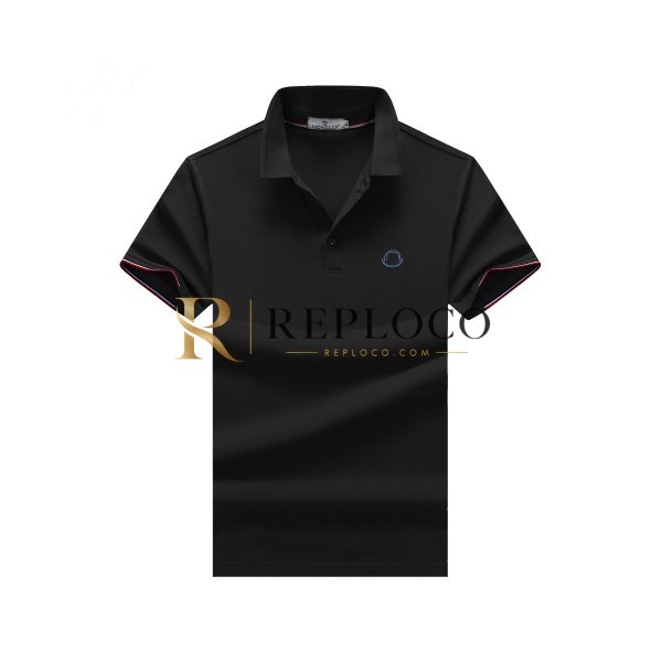 ✨[매장판]Moncler 2020 Mens Logo Cotton Short Sleeved Polo Tshirts - 몽클레어 2020 남성 로고 코튼 폴로 반팔티 Moc01528x.Size(m - 3xl).블랙