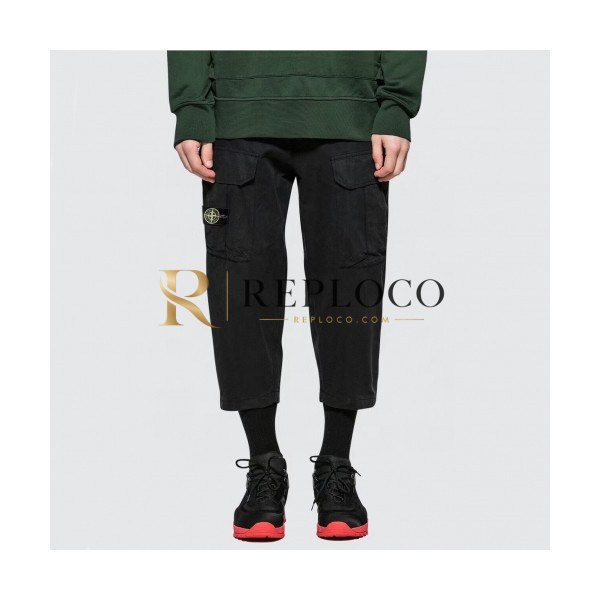✨Stone Island 2020 Mens Logo Casual Cotton Pants - 스톤아일랜드 2020 남성 로고 캐쥬얼 코튼 팬츠 Sto0222x.Size(s - 2xl).블랙