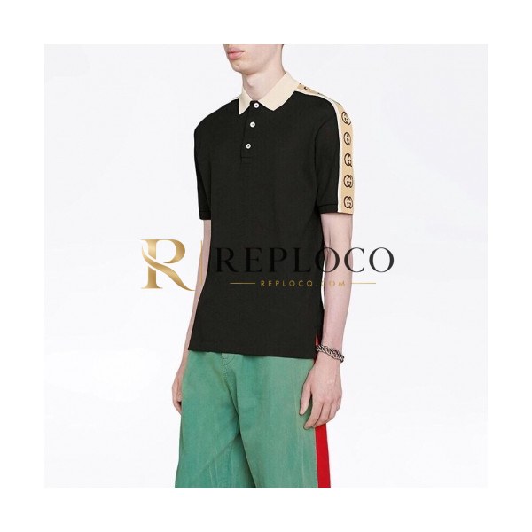 ✨[매장판]Gucci 2020 Mens Logo Cotton Polo Short Sleeved Tshirts - 구찌 2020 남성 로고 폴로 코튼 반팔티 Guc02007x.Size(m - 2xl).2컬러(블랙/화이트)