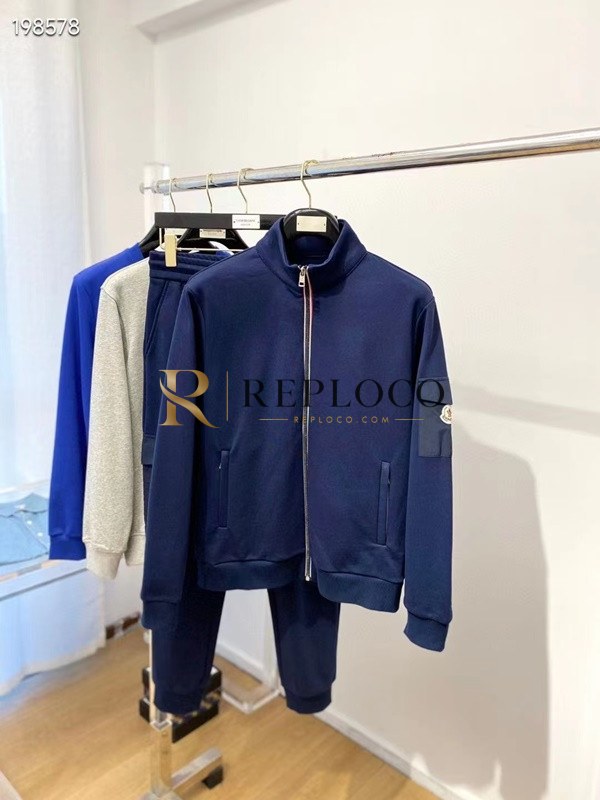 ✨Moncler Mens Patch Logo Training Clothes&Pants - 몽클레어 남성 패치 로고 트레이닝복&팬츠 Moc02437x Size(m - 3xl) 블랙