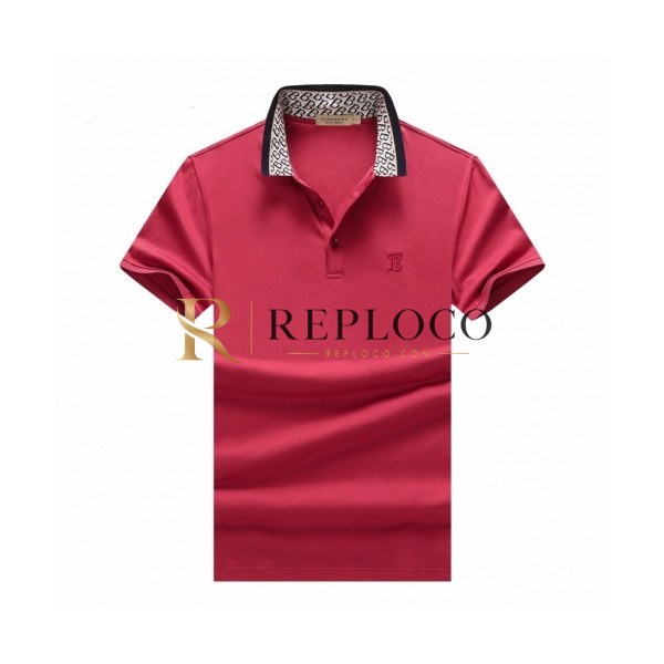 ✨[버버리]Burberry 2020 Mens Logo Cotton Polo Short Sleeved Tshirts - 버버리 2020 남성 로고 코튼 폴로 반팔티 Bur02433x.Size(m - 3xl).레드