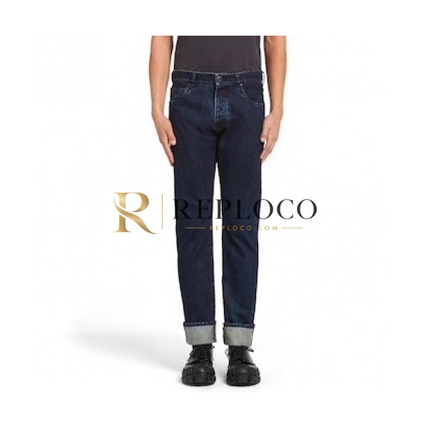 ✨[프라다]Prada 2020 Mens Classic Logo Denim Pants - 프라다 2020 남성 클래식 로고 데님 팬츠 Pra01100x.Size(30 - 38).블루