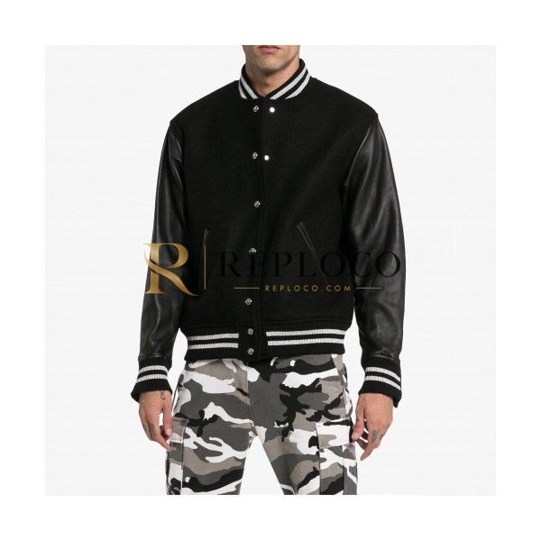 ✨Mastermind Japan Mens Skull Logo Leather Jacket - 마스터마인드 재팬 2019 남성 스컬 로고 코튼 가죽 자켓 Mas0031x.Size(m - 2xl).블랙