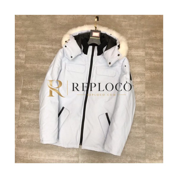 ✨[매장판] Moose Knuckle 2019 Mens Logo Goose Down Padding - 무스너클 2019 남성 로고 구스다운 패딩 Moo0046x.Size(s - 2xl).화이트