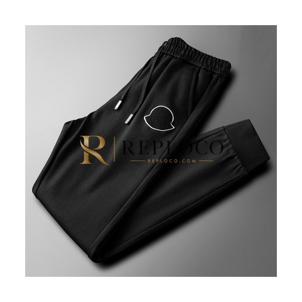 ✨[몽클레어]Moncler 2019 Mens Casual Logo Silket Training Pants -몽클레어 2019 남성 캐쥬얼 로고 실켓 트레이닝 팬츠 Moc01360x.Size(29 - 38).블랙