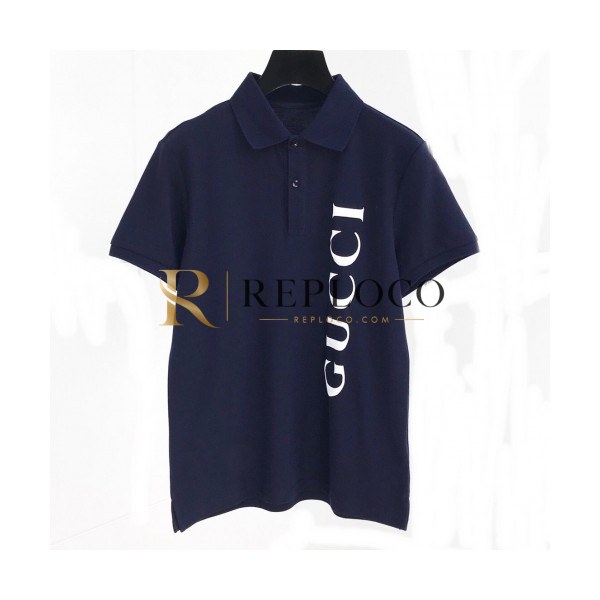 ✨[매장판]Gucci 2020 Mens Logo Cotton Short Sleeved Polo Tshirts - 구찌 2020 남성 로고 코튼 폴로 반팔티 Guc02353x.Size(m - 2xl).네이비