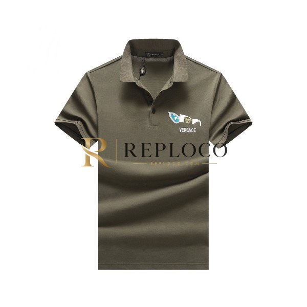 ✨[베르사체]Versace 2020 Mens Medusa Short Sleeved Polo Tshirts - 베르사체 2020 남성 메두사 폴로 반팔티 Ver0549x.Size(m - 3xl).카키
