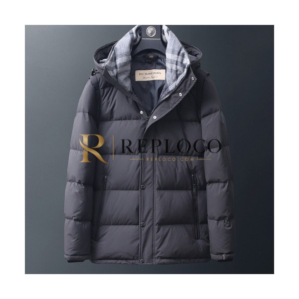 ✨Burberry 2019 Mens Logo Down Padding - 버버리 2019 남성 로고 다운 패딩 Bur1022x.Size(m - 2xl).블랙