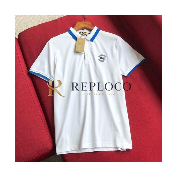 ✨Burberry 2019 Mens Logo Polo Cotton Short Sleeved Tshirt - 버버리 남성 로고 폴로 코튼 반팔티 BurTS0051.Size(m- 3xl).화이트