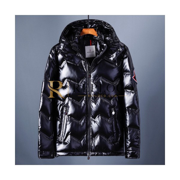 ✨Moncler 2019 Mens Patch Logo Modern Down Padding - 몽클레어 2019 남성 패치 로고 모던 다운패딩 Moc0716x.Size(m - 3xl).블랙