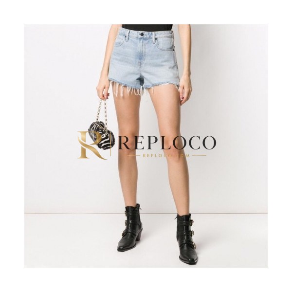 ✨[알렉산더왕]Alexander wang 2020 Womens Modern Denim Short Trousers - 알렉산더왕 2020 여성 모던 데님 반바지 Ale0121x.Size(26 - 30).블루