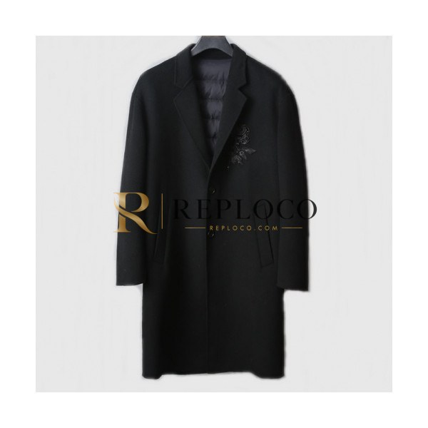 ✨Dolce&Gabbana 2019 Mens Logo Cashmere Down Coat - 돌체앤가바나 2019 남성 로고 캐시미어 다운 코트 Dol0257x.Size(s - 2xl).블랙